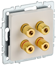 Акустическая розетка BRITE бежевый РА10-БрКр BR-S40-K10