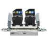 Розетка компьютерная двойная IEK SKANDY RJ45 кат.5E SK-K03N (никель) SK-K20-1-K50