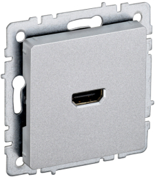 Розетка HDMI IEK BRITE алюминий РHDMI-0-БрА BR-H10-K47