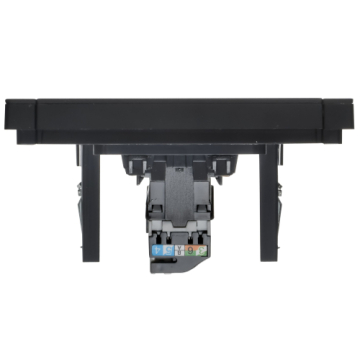 Розетка компьютерная FORTE&PIANO RJ45 кат.5E FP132M (металл черный) FP-K10-1-M-K02