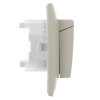 Розетка 2-ая с/з с крышкой 16А в сборе IP44 IEK SKANDY SK-R12B (бежевый) SK-R26-16-44-K10-F