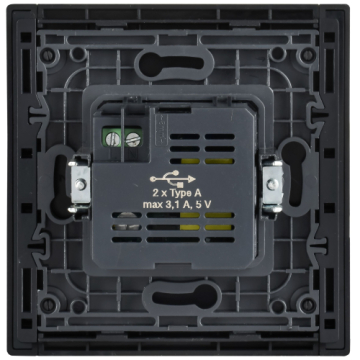 Розетка USB A+A FORTE&PIANO 3,1А FP849M (металл слоновая кость) FP-U21-D31-M-K41