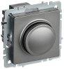 Светорегулятор нажимной IEK BRITE 600Вт сталь СС10-1-0-БрС BR-D20-0600-K46