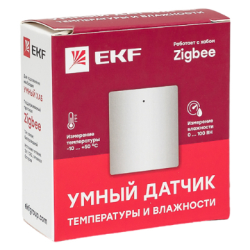 Умный датчик температуры и влажности Zigbee EKF Connect is-th-nd-zb