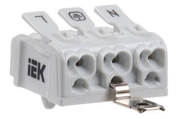 IEK Клемма пружинная соединительная КСПнз3-L+N+PE UKZ-B06-3P-F1-E1-10