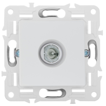 Розетка TV проходная IEK SKANDY SK-A17W (арктический белый) SK-A10-P-K01