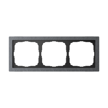 Рамка ArtGallery Pure Systeme Electric трехместная камень (графит) GAL373103