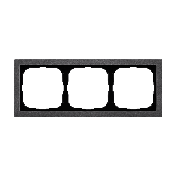 Рамка ArtGallery Pure Systeme Electric трехместная камень (графит) GAL373103