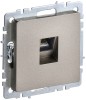 Розетка компьютерная BRITE RJ45 кат.5E шампань РК10-БрШ BR-K10-1-K37