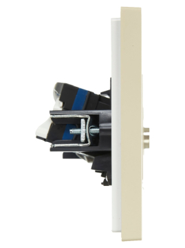 Розетка TV+RJ45 кат.6 FORTE&PIANO FP437 (ваниль) FP-AK20-2-K10