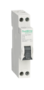 Дифференциальный автомат Systeme Electric City9 Set АВДТ 1П+Н C16 30mA тип AC 6 kA (х-ка C) 18мм C9D38616