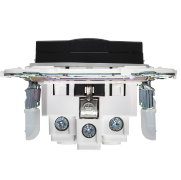 Розетка с крышкой 16А IP44 IEK SKANDY SK-R11Bl (черный) SK-R16-16-44-K02