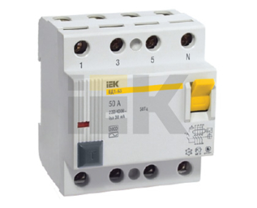 УЗО ВД1-63 IEK 4Р 16А 10мА тип AC MDV10-4-016-010