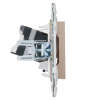 Розетка компьютерная IEK SKANDY RJ45 кат.5E SK-K01Sa (песочный) SK-K10-1-K98