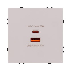 Розетка USB A+C 65W, кашемир матовый Kollinger Eclipse EC-024CM EC-024CM