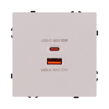 Розетка USB A+C 65W, кашемир матовый Kollinger Eclipse EC-024CM EC-024CM
