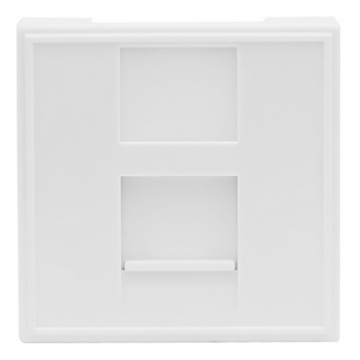 Розетка DEC RJ45 UTP кат.5e Donel 2 модуля (45х45мм) белый DECF12EW5