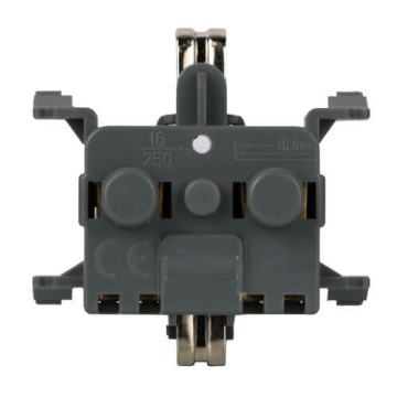 Механизм розетки с заземлением со шторками для скрытой установки IP55 W55 Donel DIP18800