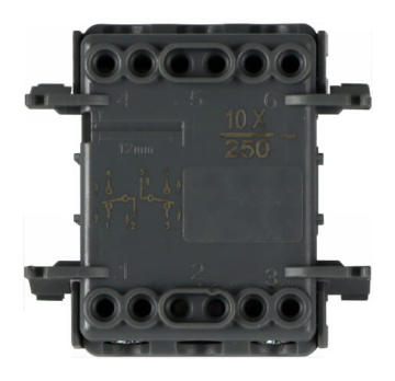 Механизм двухклавишного переключателя для скрытой установки IP55 W55 Donel DIP10800