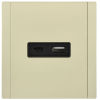 Розетка USB A+C FORTE&PIANO 18Вт FP851M (металл слоновая кость) FP-U22-018-M-K41
