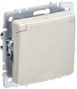 Розетка с крышкой BRITE IP 20 бежевый (РСбш10-3-БрКр) BR-R16-16-K10