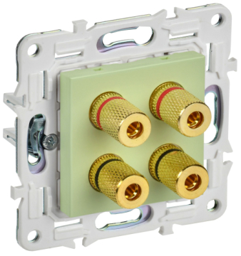 Аудиорозетка IEK SKANDY 4-ая SK-A01G (мятный) SK-S40-K06