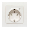 Умная розетка EKF Стокгольм 1-местная 16А белый Zigbee Сonnect RCS-ST16-WD-ZB