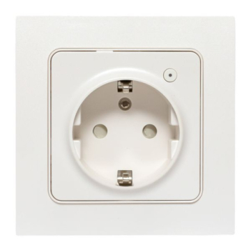 Умная розетка EKF Стокгольм 1-местная 16А белый Zigbee Сonnect RCS-ST16-WD-ZB