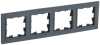 Рамка 4-м BRITE Графит РУ-4-БрГ BR-M42-K53