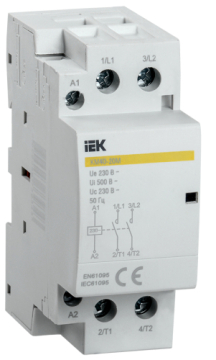 Контактор модульный IEK КМ63-11М 63А AC 1НО+1НЗ MKK11-63-11
