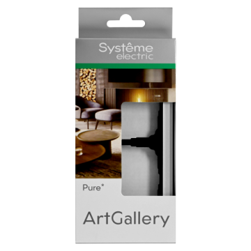 Рамка ArtGallery Pure SE двухместная стекло (алюминий) GAL320302