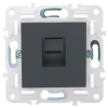 Розетка компьютерная IEK SKANDY RJ45 кат.5E SK-K01G (графит) SK-K10-1-K53