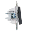 Выключатель 2-клавишный IEK SKANDY с индикацией 10А SK-V09G (графит) SK-V20-1-10-K53