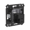 Розетка Avanti USB 2.0 одинарная в стену тип А (Закаленная сталь) 4404403
