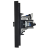 Розетка TV+RJ45 кат.6 FORTE&PIANO FP137M (металл черный) FP-AK20-2-M-K02