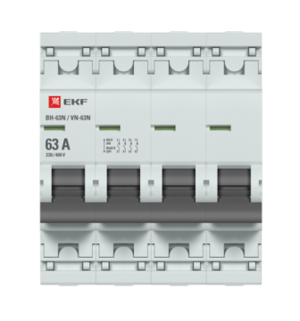 Рубильник модульный EKF 4P 63А ВН-63N PROxima S63463