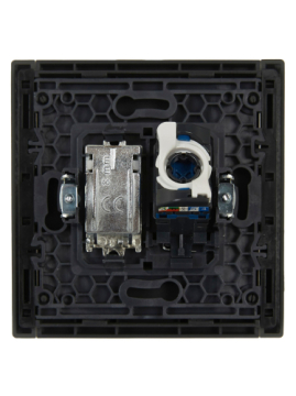 Розетка TV+RJ45 кат.6 FORTE&PIANO FP337 (серый) FP-AK20-2-K03