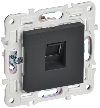 Розетка компьютерная IEK SKANDY RJ45 кат.6 SK-K02G (графит) SK-K10-2-K53