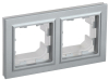 Рамка 2-м BRITE Алюминий IP44 РУ-2-БрА-44 BR-M22-44-K47