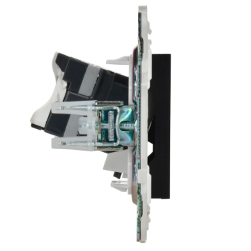 Розетка компьютерная IEK SKANDY RJ45 кат.5E SK-K01Bl (черный) SK-K10-1-K02