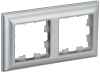 Рамка 2-м BRITE DECOR Алюминий 3D-форма РУ-2-Бр BR-M22-12-K47