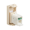 Компьютерная розетка Avanti RJ-45 модульная, кат. 6 со шторкой 1 модуль (ванильная дымка) 4405291