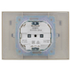 Розетка 2-ая с/з с крышкой 16А в сборе IP44 IEK SKANDY SK-R12Sh (шампань) SK-R26-16-44-K37-F