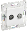 Розетка TV+SAT IEK SKANDY SK-A13W (арктический белый ) SK-AF20-O-K01