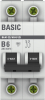 Автоматический выключатель EKF Basic ВА 47-29 2Р 6А 4,5кА (х-ка B) mcb4729-2-06-B
