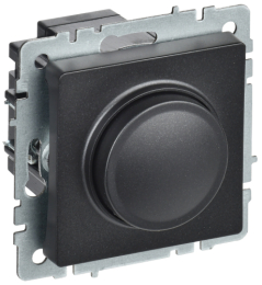 Светорегулятор нажимной IEK BRITE 600Вт черный СС10-1-0-БрЧ BR-D20-0600-K02