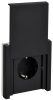 Розетка с крышкой FORTE&PIANO 16А IP44 FP121M (металл черный) FP-R16-16-44-M-K02