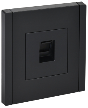 Розетка компьютерная FORTE&PIANO RJ45 кат.5E FP132 (черный) FP-K10-1-K02