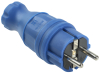 Вилка прямая IEK OMEGA IP44 ВБп3-1-0м (синяя) PKR01-016-2-K07
