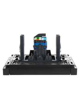 Розетка компьютерная FORTE&PIANO RJ45 кат.6 FP131 (черный) FP-K10-2-K02